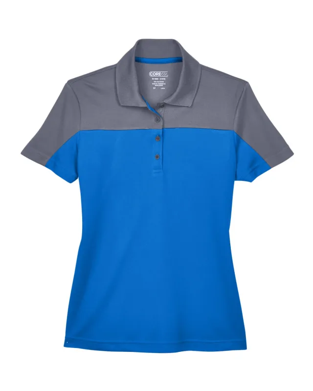 CORE365 Ladies' Balance Colorblock Performance Piqué Polo — view 3