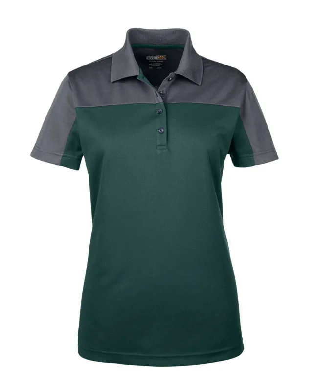 CORE365 Ladies' Balance Colorblock Performance Piqué Polo — view 32