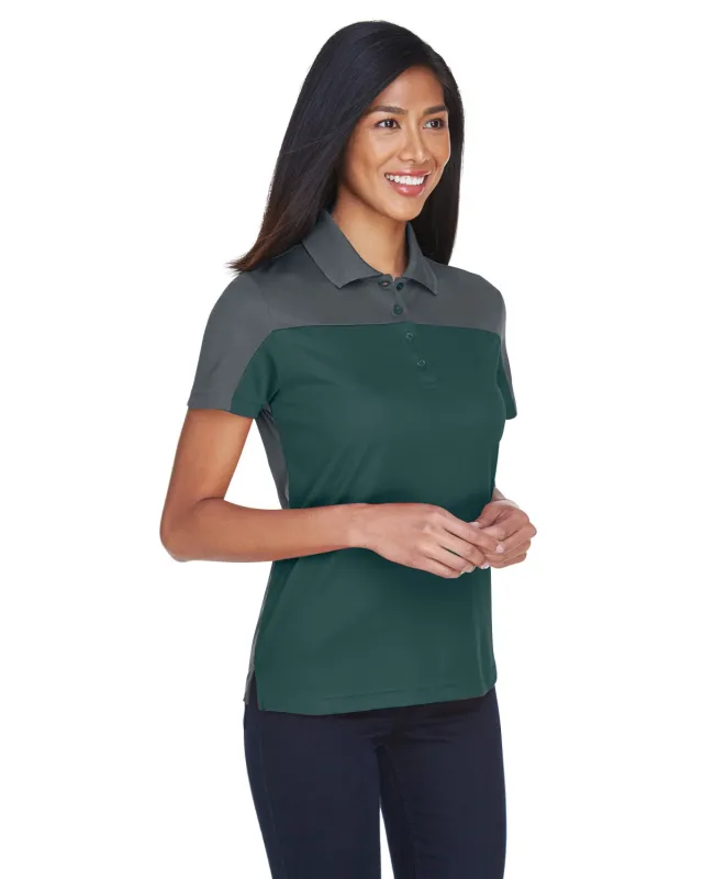 CORE365 Ladies' Balance Colorblock Performance Piqué Polo — view 33