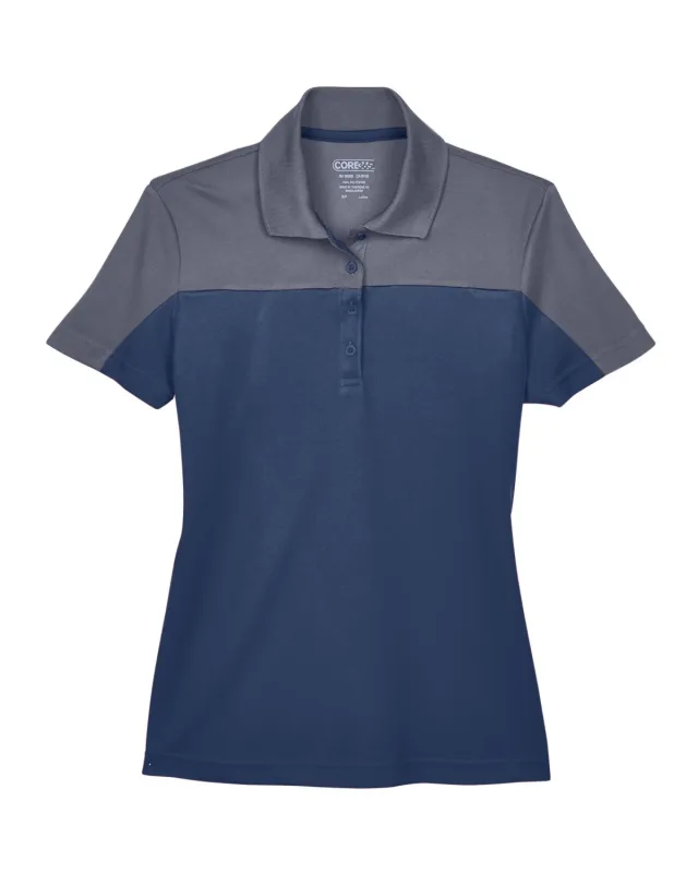 CORE365 Ladies' Balance Colorblock Performance Piqué Polo — view 37