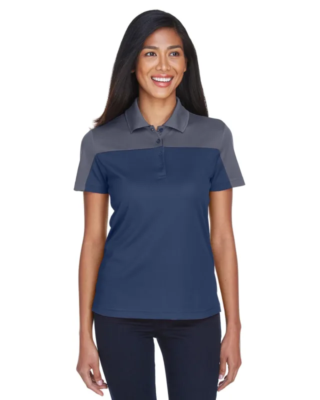 CORE365 Ladies' Balance Colorblock Performance Piqué Polo — view 38