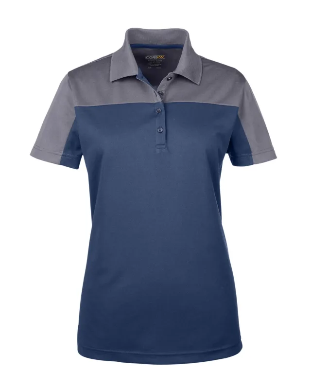 CORE365 Ladies' Balance Colorblock Performance Piqué Polo — view 39