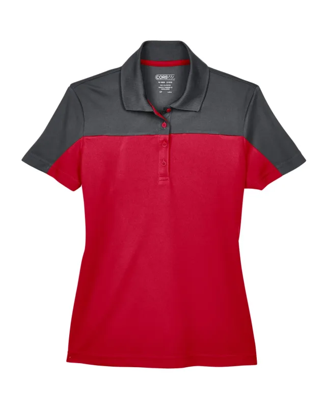 CORE365 Ladies' Balance Colorblock Performance Piqué Polo — view 44