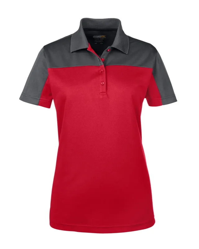 CORE365 Ladies' Balance Colorblock Performance Piqué Polo — view 46