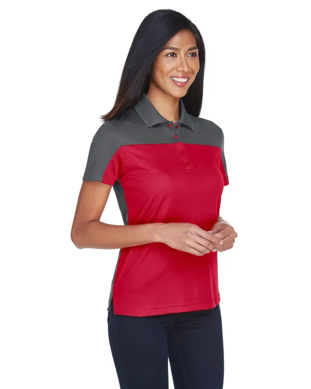 CORE365 Ladies' Balance Colorblock Performance Piqué Polo — view 47