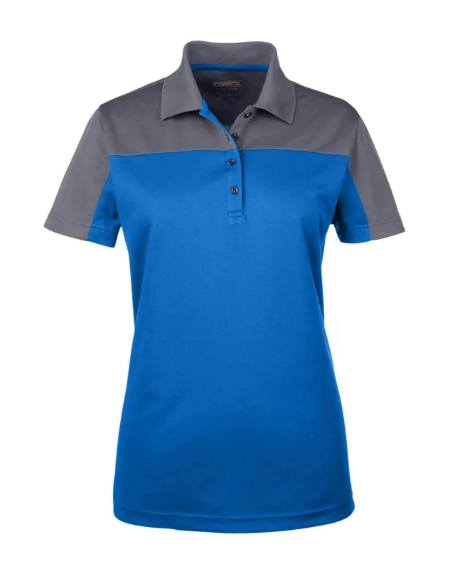 CORE365 Ladies' Balance Colorblock Performance Piqué Polo — view 5