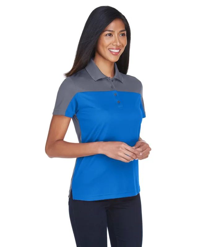 CORE365 Ladies' Balance Colorblock Performance Piqué Polo — view 6