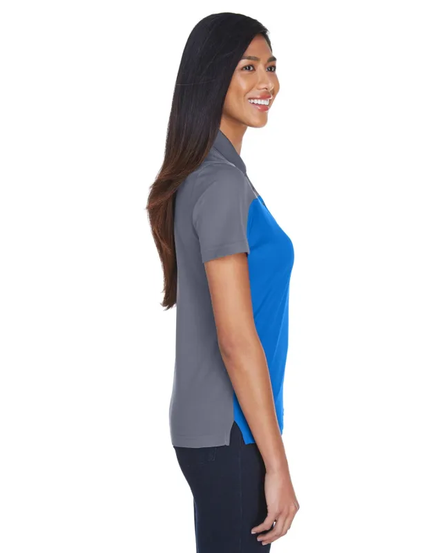 CORE365 Ladies' Balance Colorblock Performance Piqué Polo — view 7