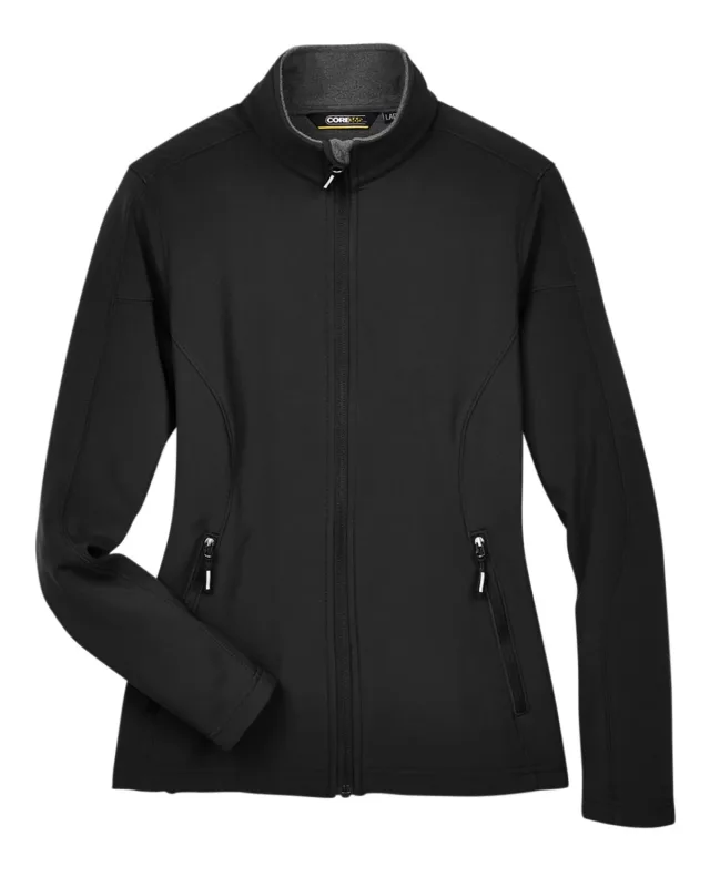 CORE365 Ladies' Cruise Two-Layer Fleece Bonded Soft Shell Jacket — view 10