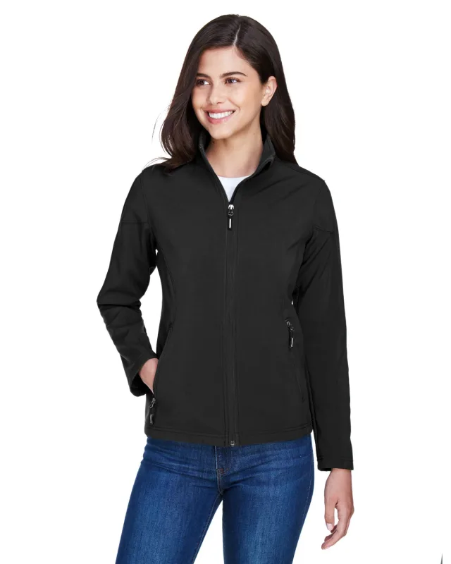 CORE365 Ladies' Cruise Two-Layer Fleece Bonded Soft Shell Jacket — view 11