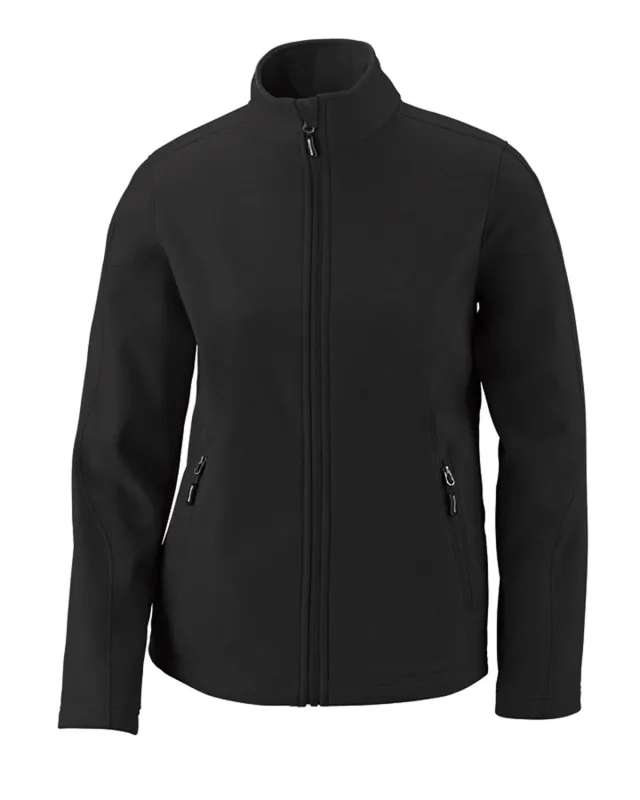 CORE365 Ladies' Cruise Two-Layer Fleece Bonded Soft Shell Jacket — view 12