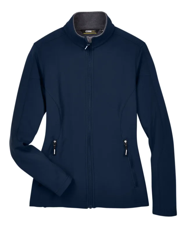 CORE365 Ladies' Cruise Two-Layer Fleece Bonded Soft Shell Jacket — view 17