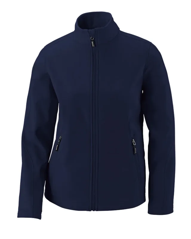 CORE365 Ladies' Cruise Two-Layer Fleece Bonded Soft Shell Jacket — view 19