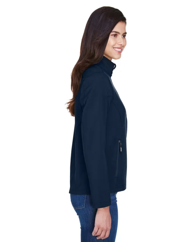 CORE365 Ladies' Cruise Two-Layer Fleece Bonded Soft Shell Jacket — view 21