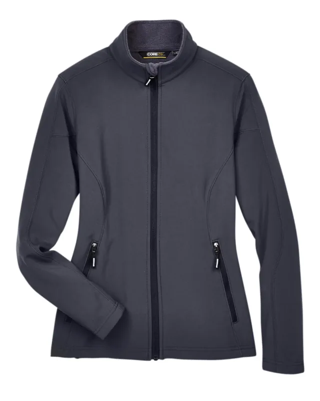 CORE365 Ladies' Cruise Two-Layer Fleece Bonded Soft Shell Jacket — view 3