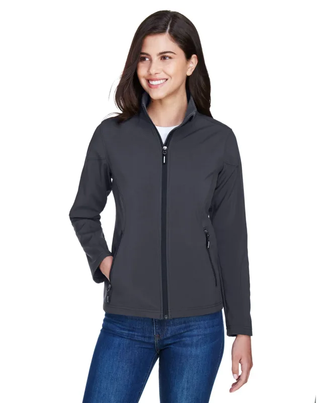 CORE365 Ladies' Cruise Two-Layer Fleece Bonded Soft Shell Jacket — view 4