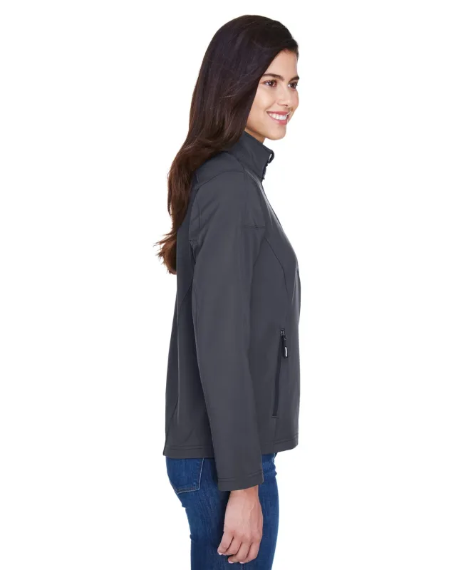 CORE365 Ladies' Cruise Two-Layer Fleece Bonded Soft Shell Jacket — view 7