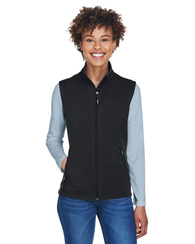 CORE365 Ladies' Cruise Two-Layer Fleece Bonded Soft Shell Vest — view 11