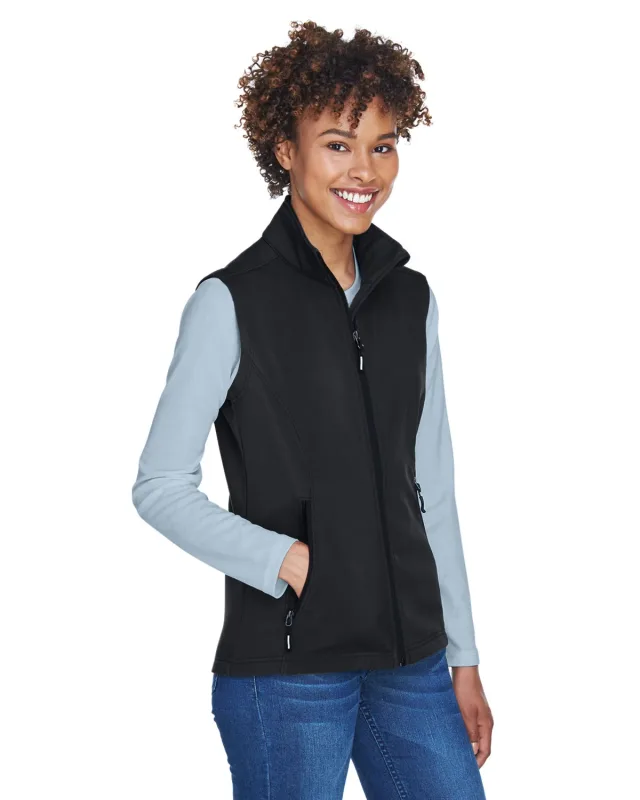 CORE365 Ladies' Cruise Two-Layer Fleece Bonded Soft Shell Vest — view 13