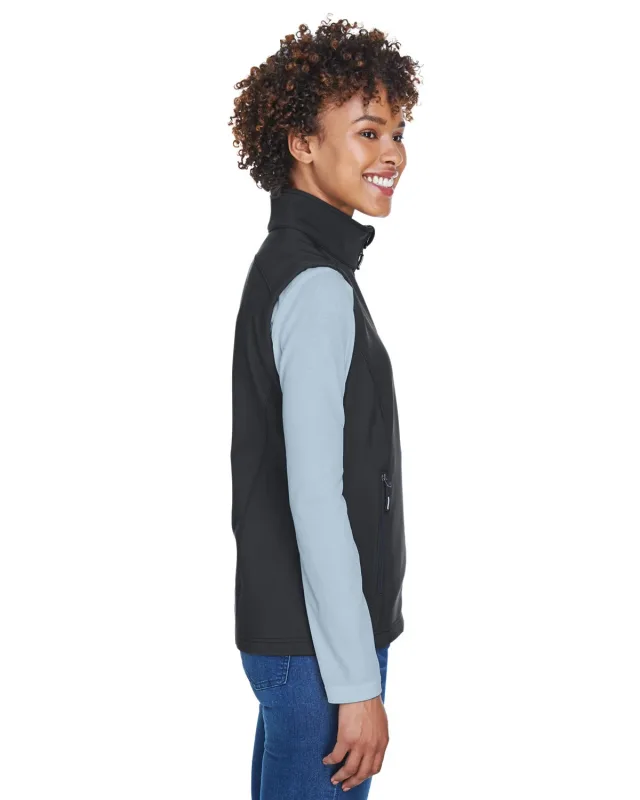 CORE365 Ladies' Cruise Two-Layer Fleece Bonded Soft Shell Vest — view 14