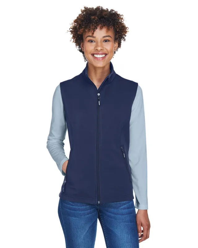 CORE365 Ladies' Cruise Two-Layer Fleece Bonded Soft Shell Vest — view 18