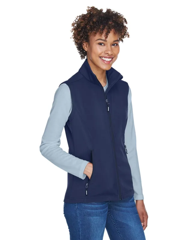CORE365 Ladies' Cruise Two-Layer Fleece Bonded Soft Shell Vest — view 20
