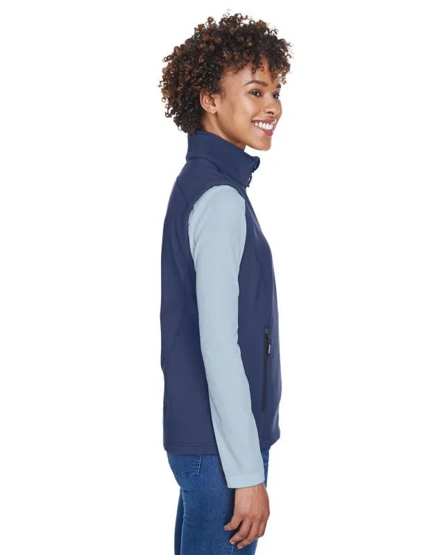 CORE365 Ladies' Cruise Two-Layer Fleece Bonded Soft Shell Vest — view 21