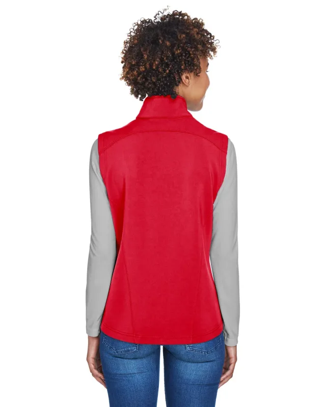 CORE365 Ladies' Cruise Two-Layer Fleece Bonded Soft Shell Vest — view 22
