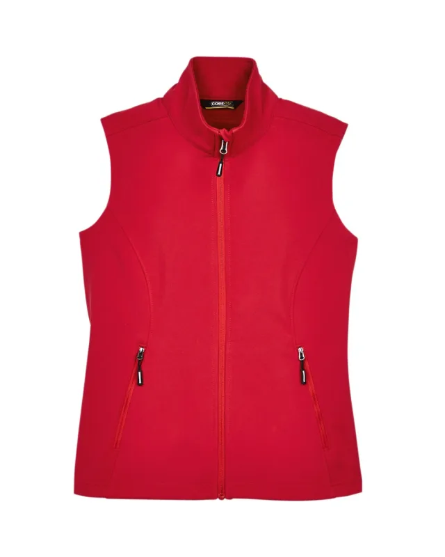 CORE365 Ladies' Cruise Two-Layer Fleece Bonded Soft Shell Vest — view 24