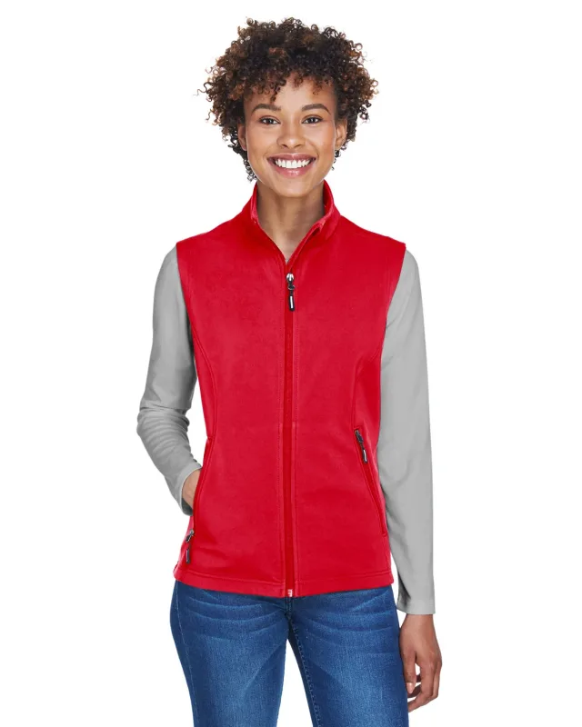 CORE365 Ladies' Cruise Two-Layer Fleece Bonded Soft Shell Vest — view 25