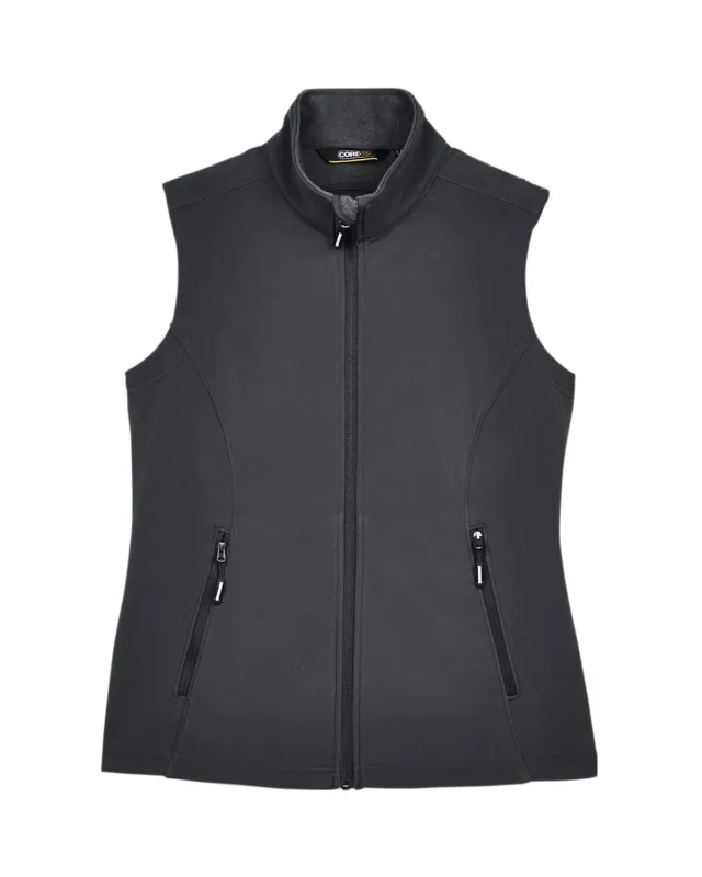 CORE365 Ladies' Cruise Two-Layer Fleece Bonded Soft Shell Vest — view 3