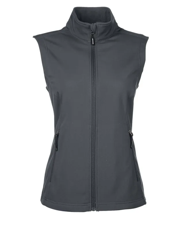CORE365 Ladies' Cruise Two-Layer Fleece Bonded Soft Shell Vest — view 5