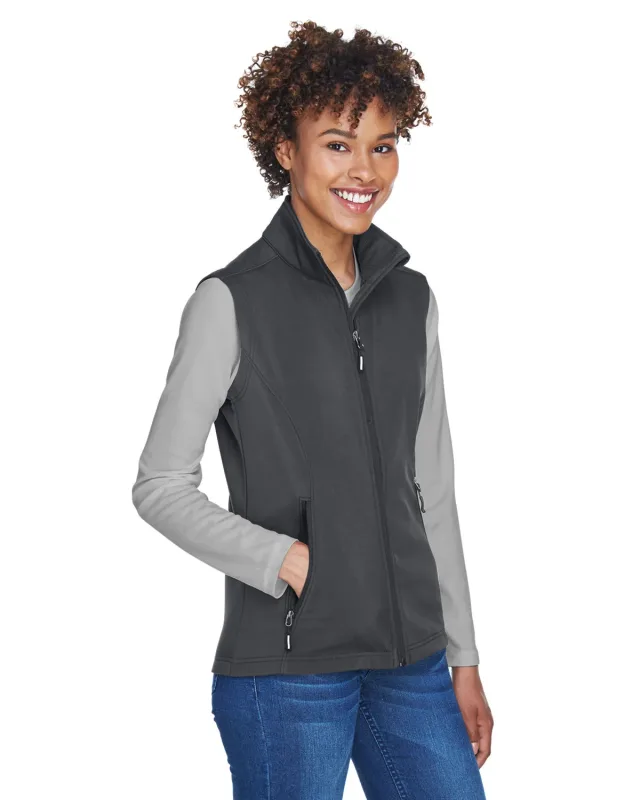 CORE365 Ladies' Cruise Two-Layer Fleece Bonded Soft Shell Vest — view 6