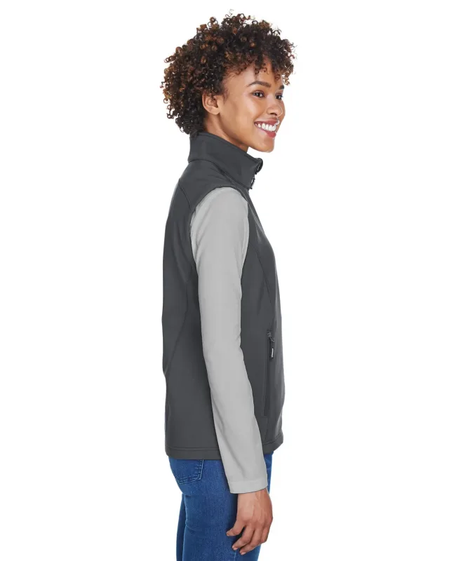 CORE365 Ladies' Cruise Two-Layer Fleece Bonded Soft Shell Vest — view 7