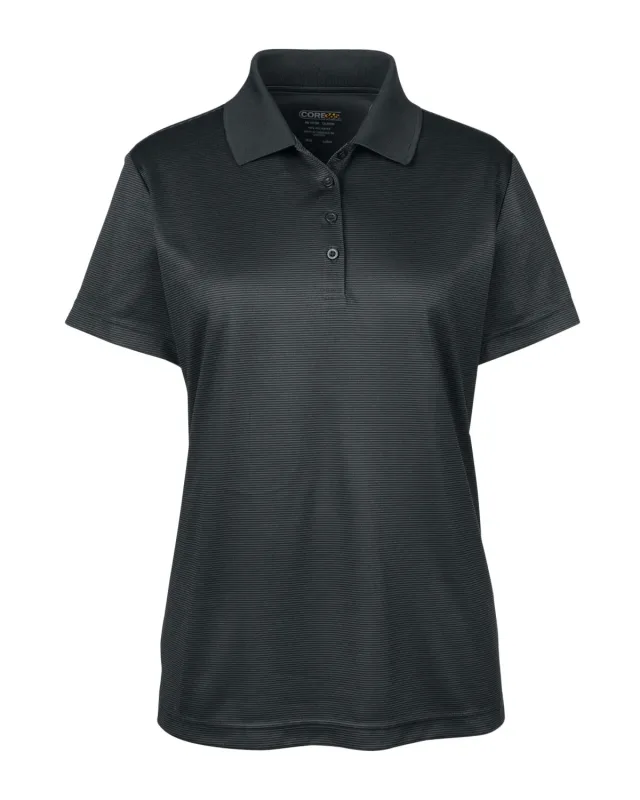 CORE365 Ladies' Express Microstripe Performance Piqué Polo — view 3