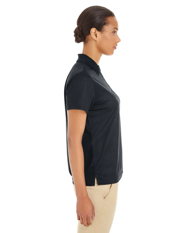 CORE365 Ladies' Express Microstripe Performance Piqué Polo — view 4
