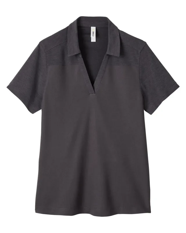 CORE365 Ladies' Fusion ChromaSoft Colorblock Polo — view 3