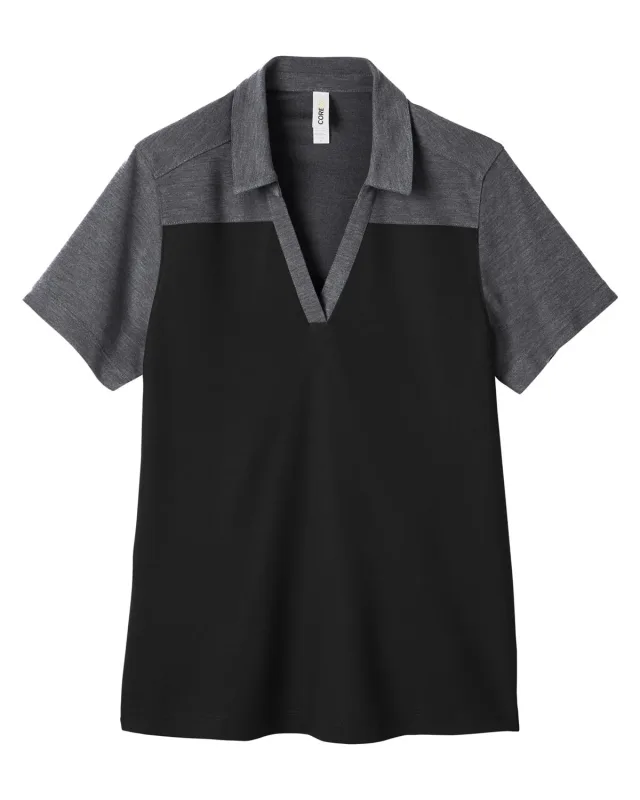 CORE365 Ladies' Fusion ChromaSoft Colorblock Polo — view 33