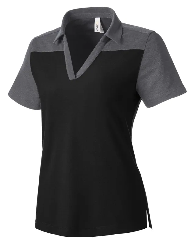 CORE365 Ladies' Fusion ChromaSoft Colorblock Polo — view 36