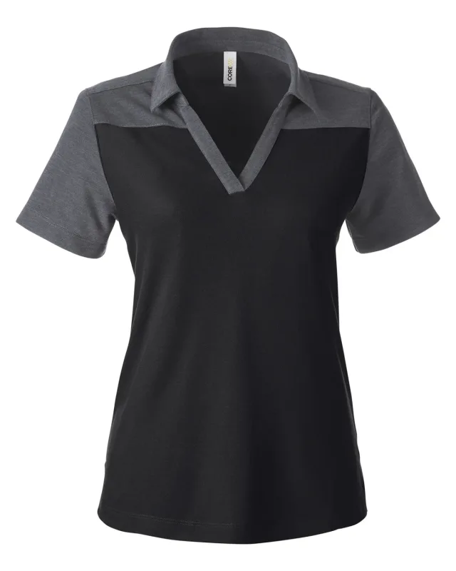 CORE365 Ladies' Fusion ChromaSoft Colorblock Polo — view 38