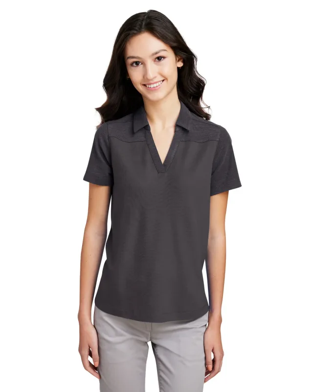 CORE365 Ladies' Fusion ChromaSoft Colorblock Polo — view 4