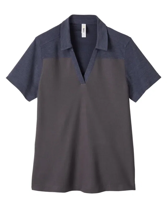CORE365 Ladies' Fusion ChromaSoft Colorblock Polo — view 43