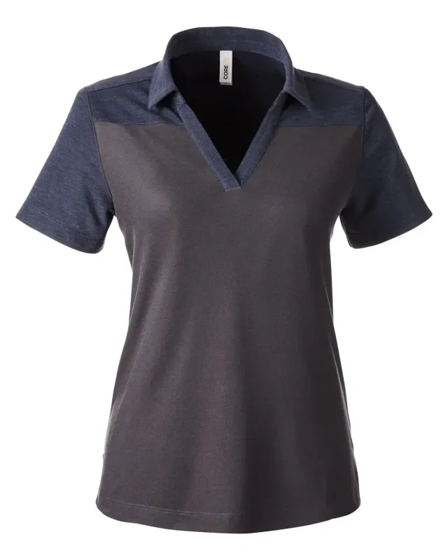 CORE365 Ladies' Fusion ChromaSoft Colorblock Polo — view 48