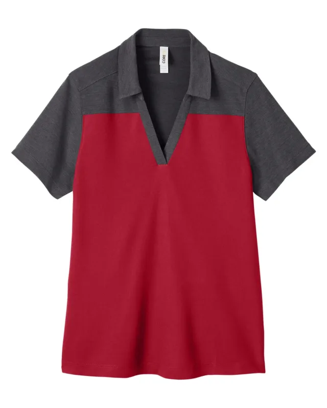 CORE365 Ladies' Fusion ChromaSoft Colorblock Polo — view 53