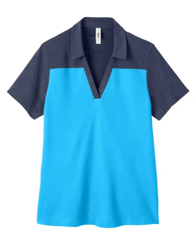 CORE365 Ladies' Fusion ChromaSoft Colorblock Polo — view 63