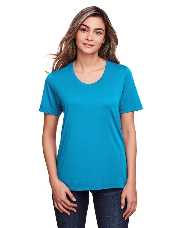 CORE365 Ladies' Fusion ChromaSoft Performance T-Shirt — view 28