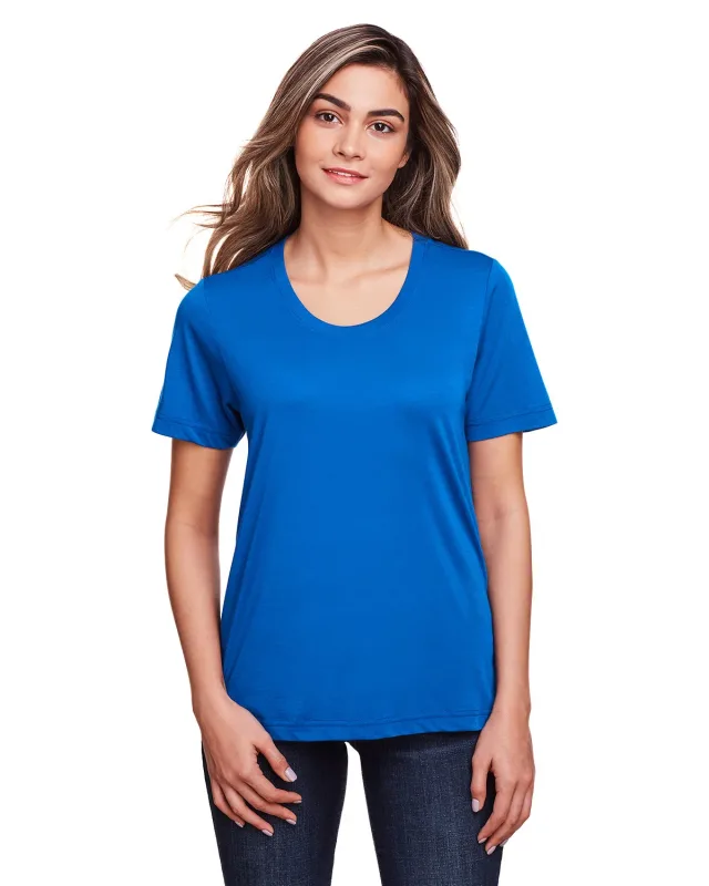 CORE365 Ladies' Fusion ChromaSoft Performance T-Shirt — view 4