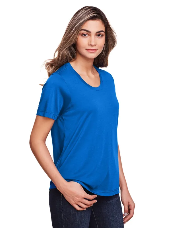 CORE365 Ladies' Fusion ChromaSoft Performance T-Shirt — view 5