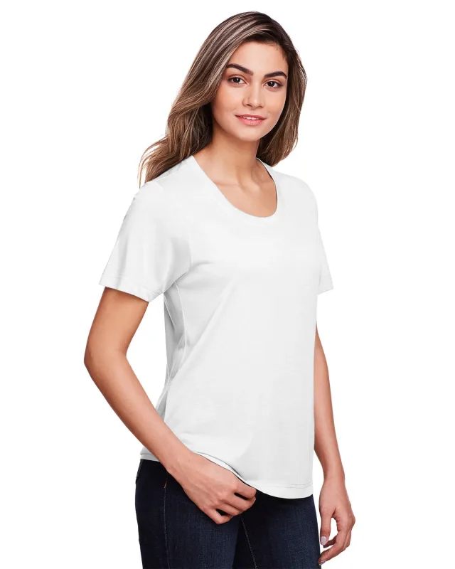 CORE365 Ladies' Fusion ChromaSoft Performance T-Shirt — view 95