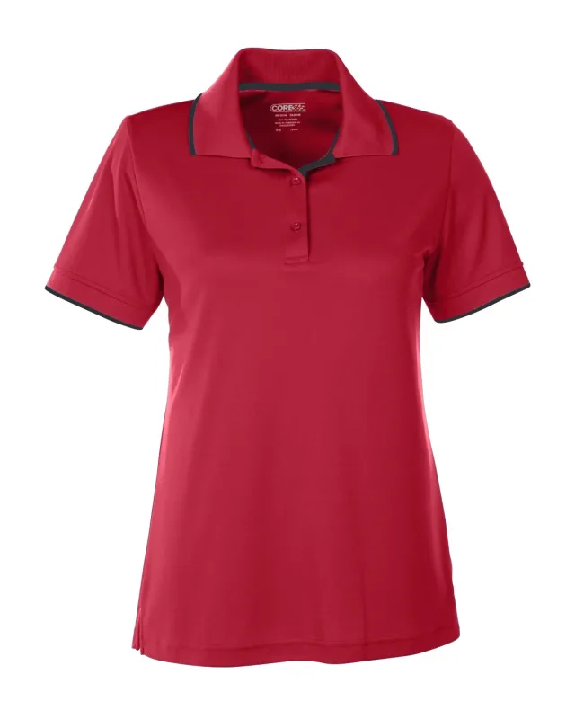 CORE365 Ladies' Motive Performance Piqué Polo with Tipped Collar — view 7